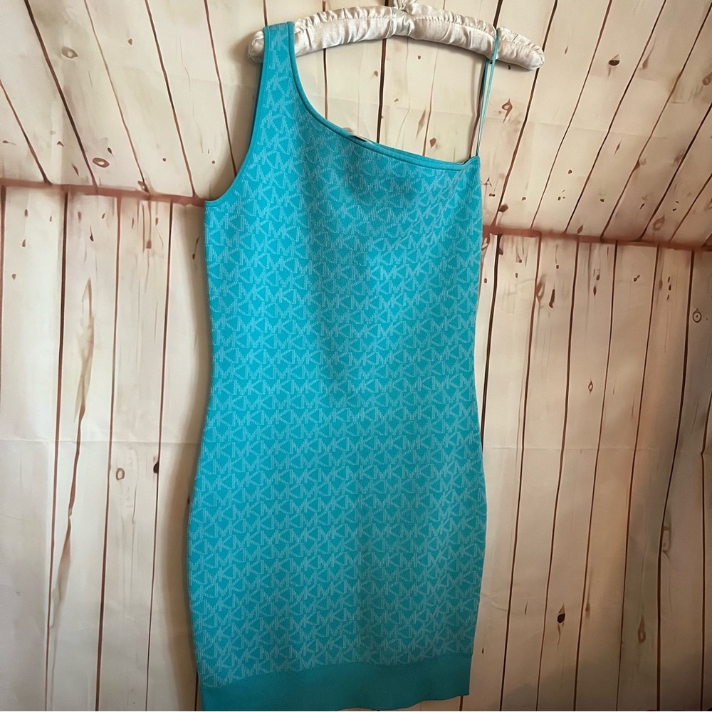 Michael KORS Blue Patterned Dress